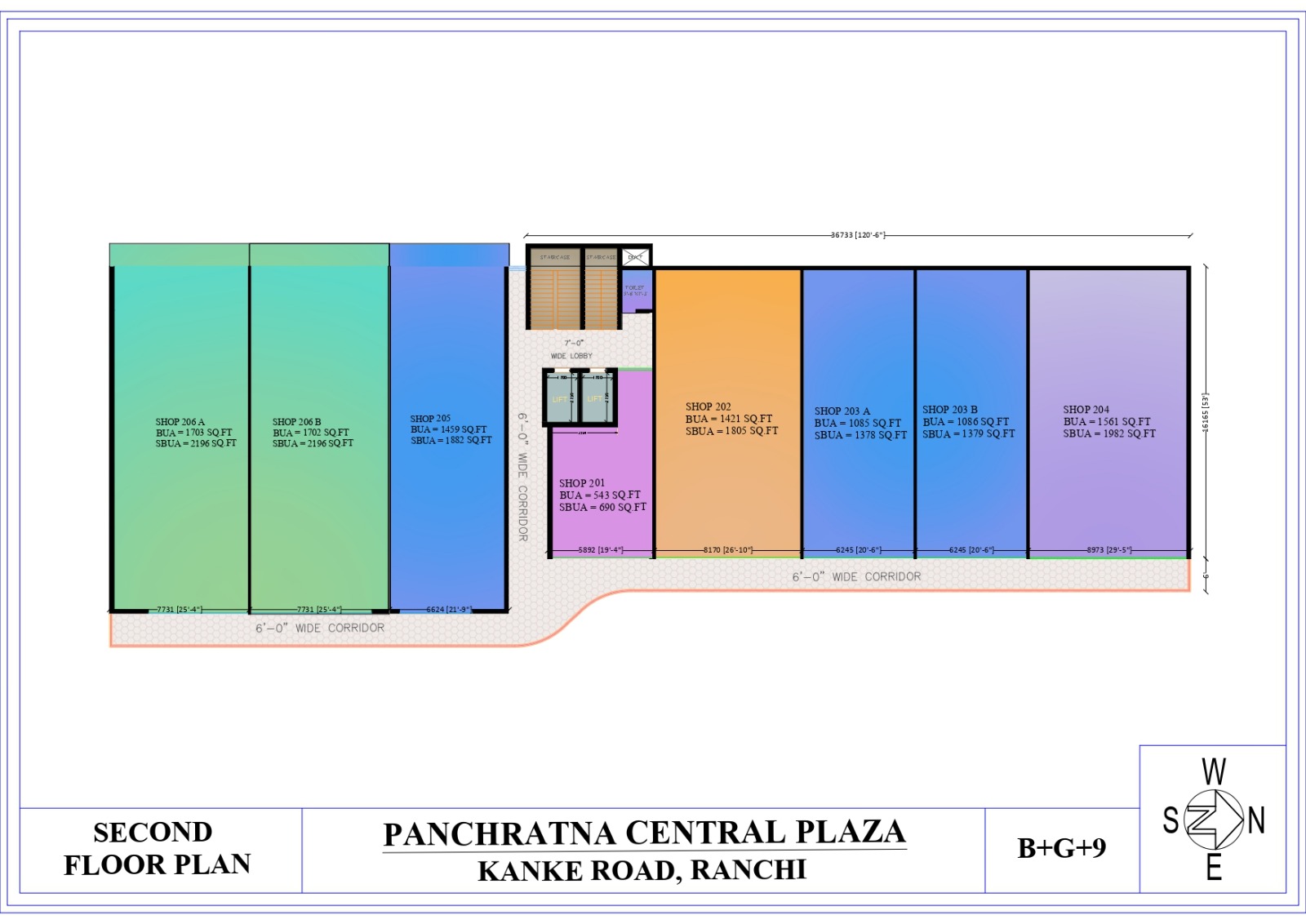 Panchratna Central Plaza , Kanka Road